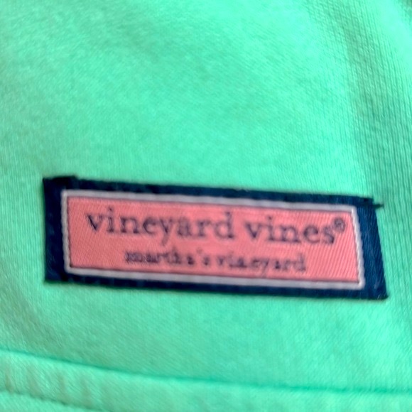 Vineyard Vines new without tags mint sweatshirt with blue and white gingham - Picture 3 of 6